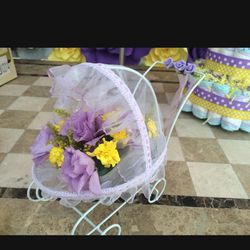 Baby carriage, Baby Shower Centerpieces 