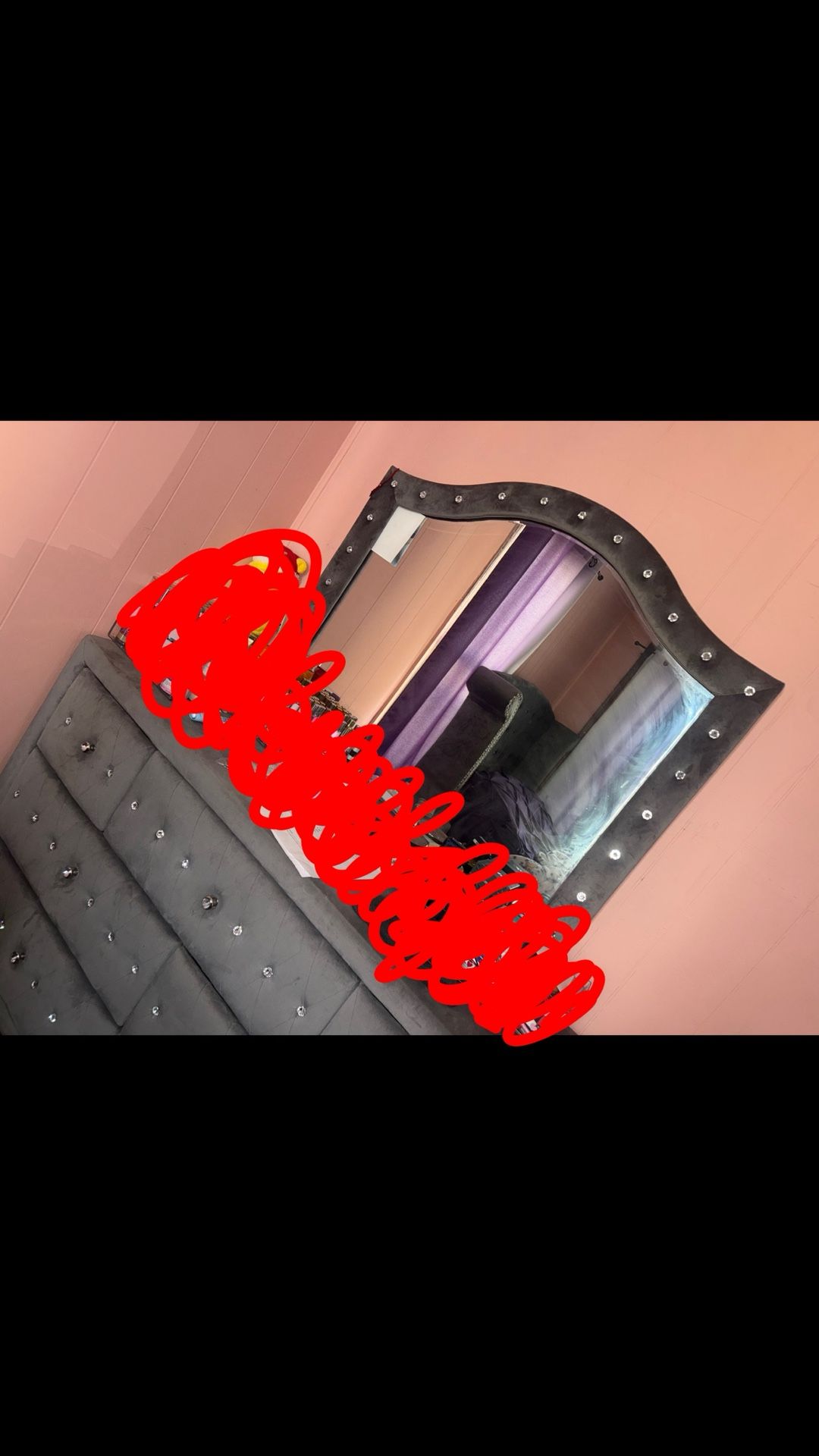 Velvet Glam Full Size Bedroom Set