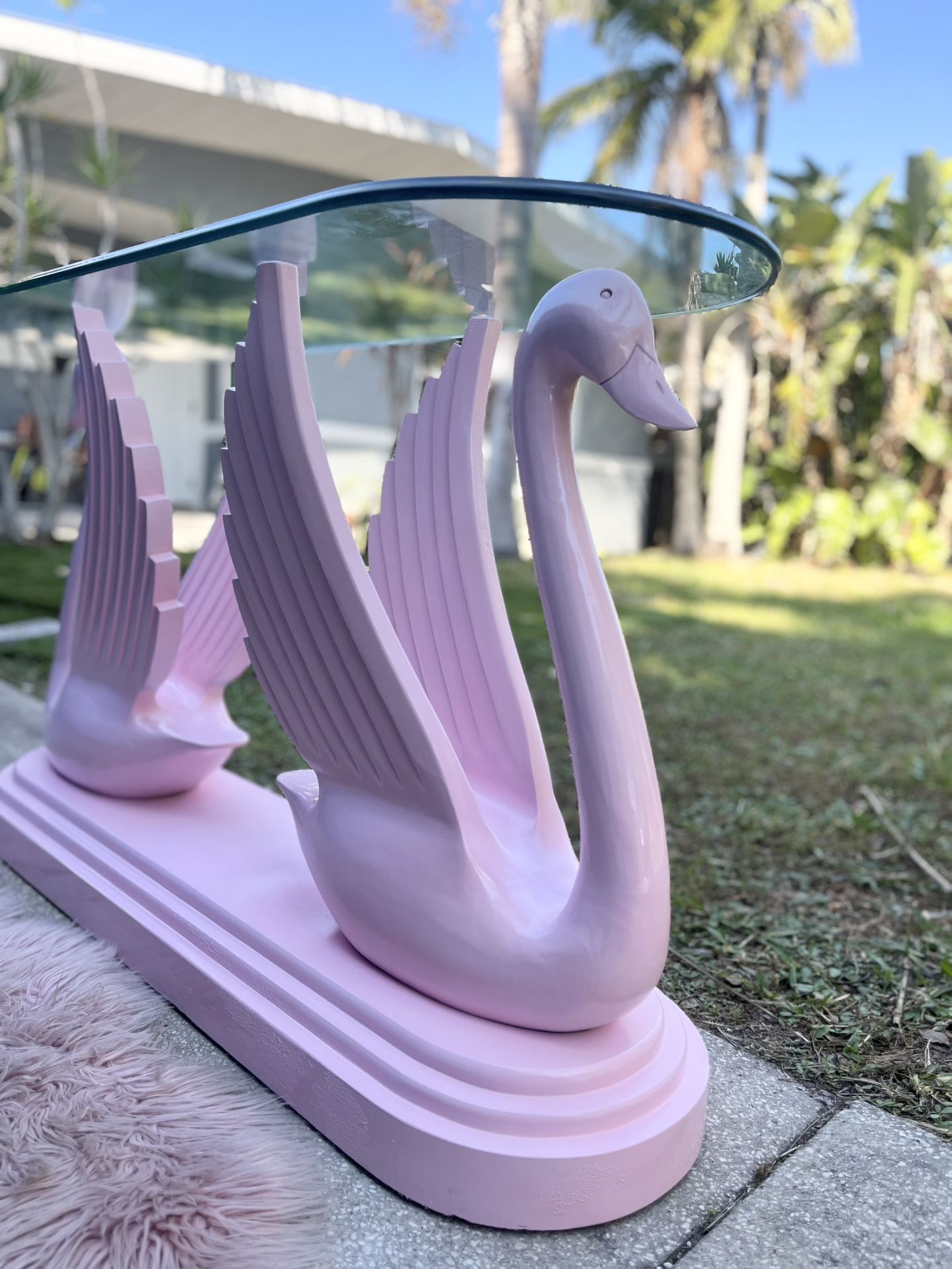Pink Swan Table - Delivery Available 