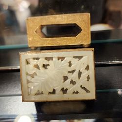 Antique Collectible Jade Chinese  Matchbox case