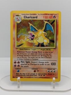 RED FLYING LIZARD: Charizard Pokemon Card