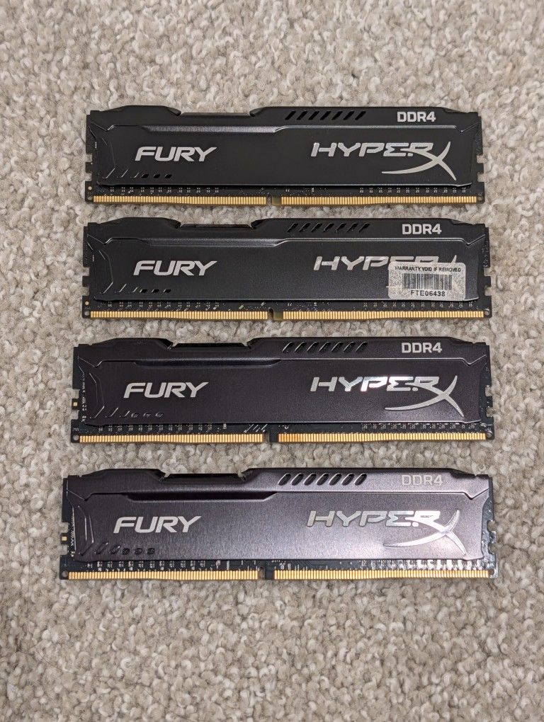 Kingston HyperX Fury 16GB (4 x 4GB) DDR4 2133MHz CL14 Memory