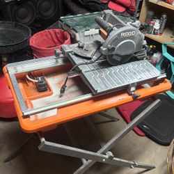 Ridgid  Wet Saw Only Used A Few Times