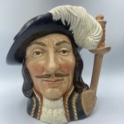 Vintage Royal Doulton Large Character Toby Mug Jug Aramis Three Musketeer 1950's