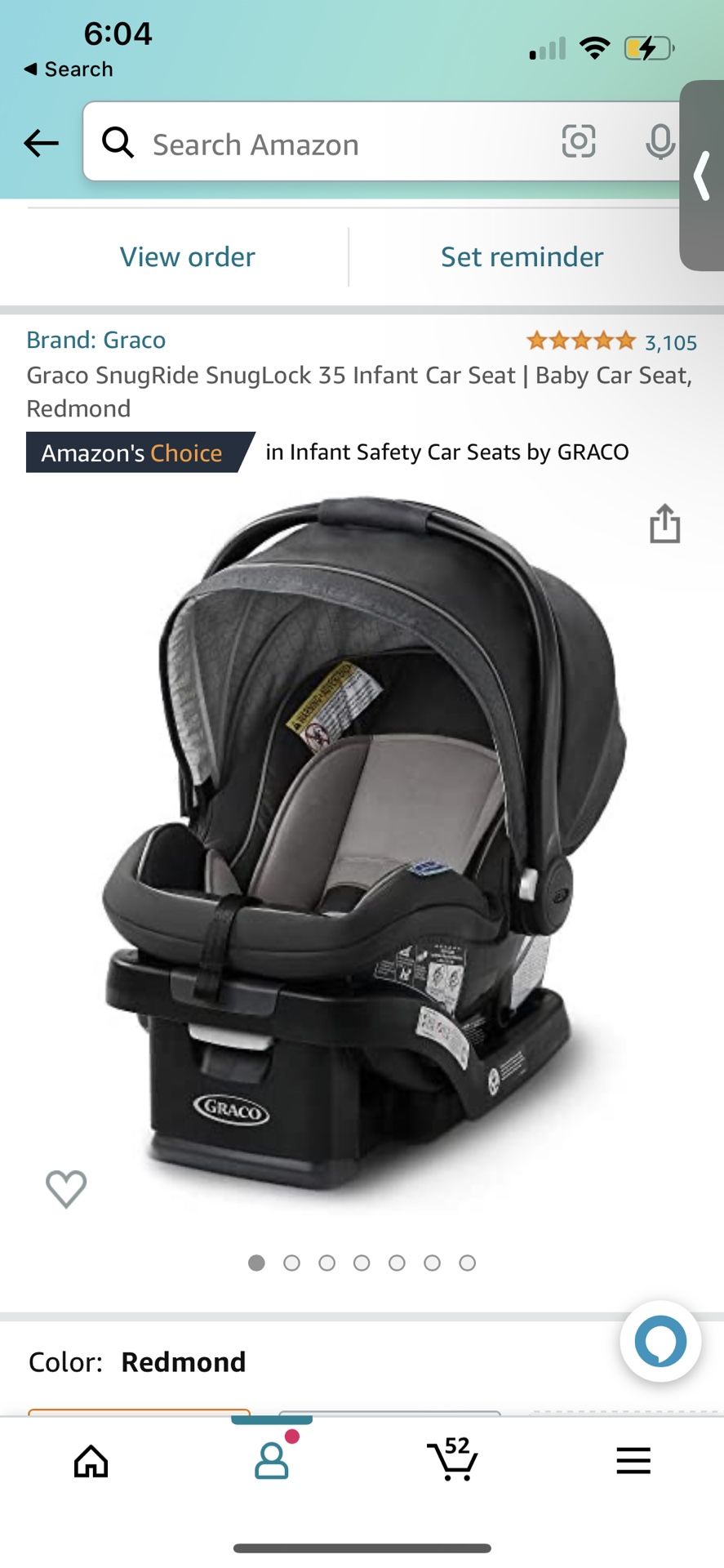 Graco SnugRide SnugLock 35 Infant Car Seat | Baby Car Seat, Redmond