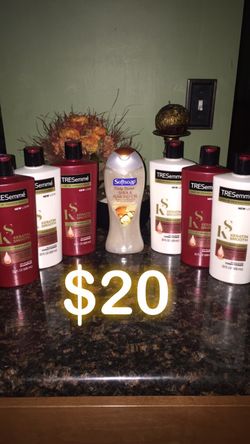 TRESemme shampoo and conditioner w/soft soap body wash