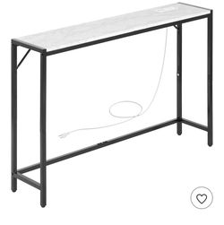 Faux marble console table