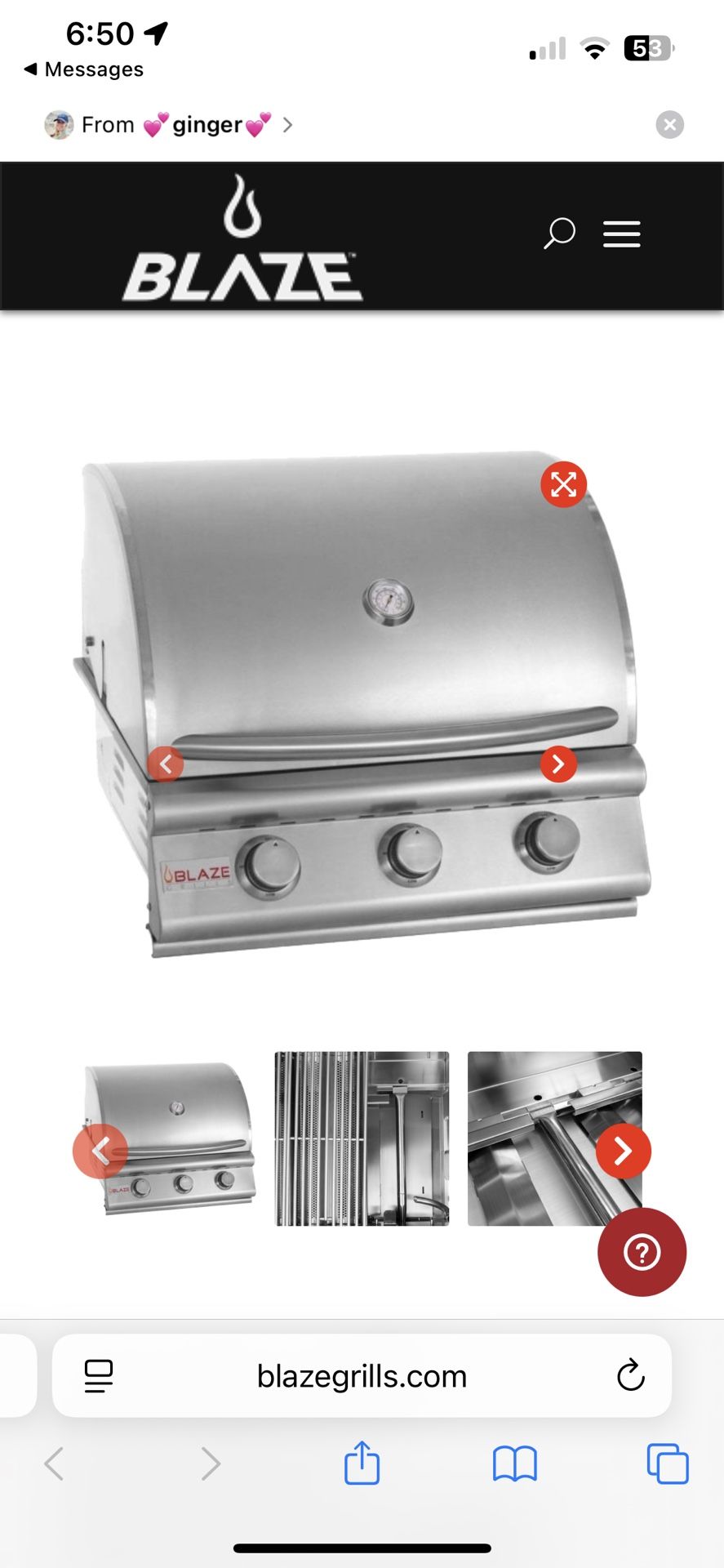 BBQ For outdoor kitchen (w/ Accessories)