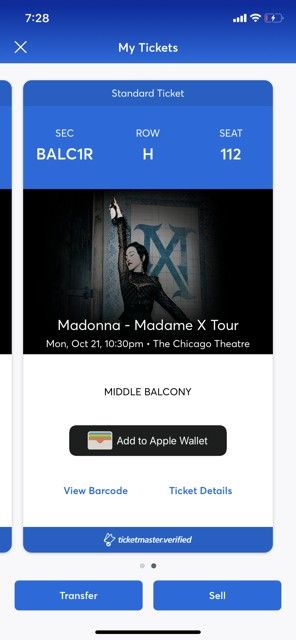 Madonna Madame X Tickets Chicago Theatre