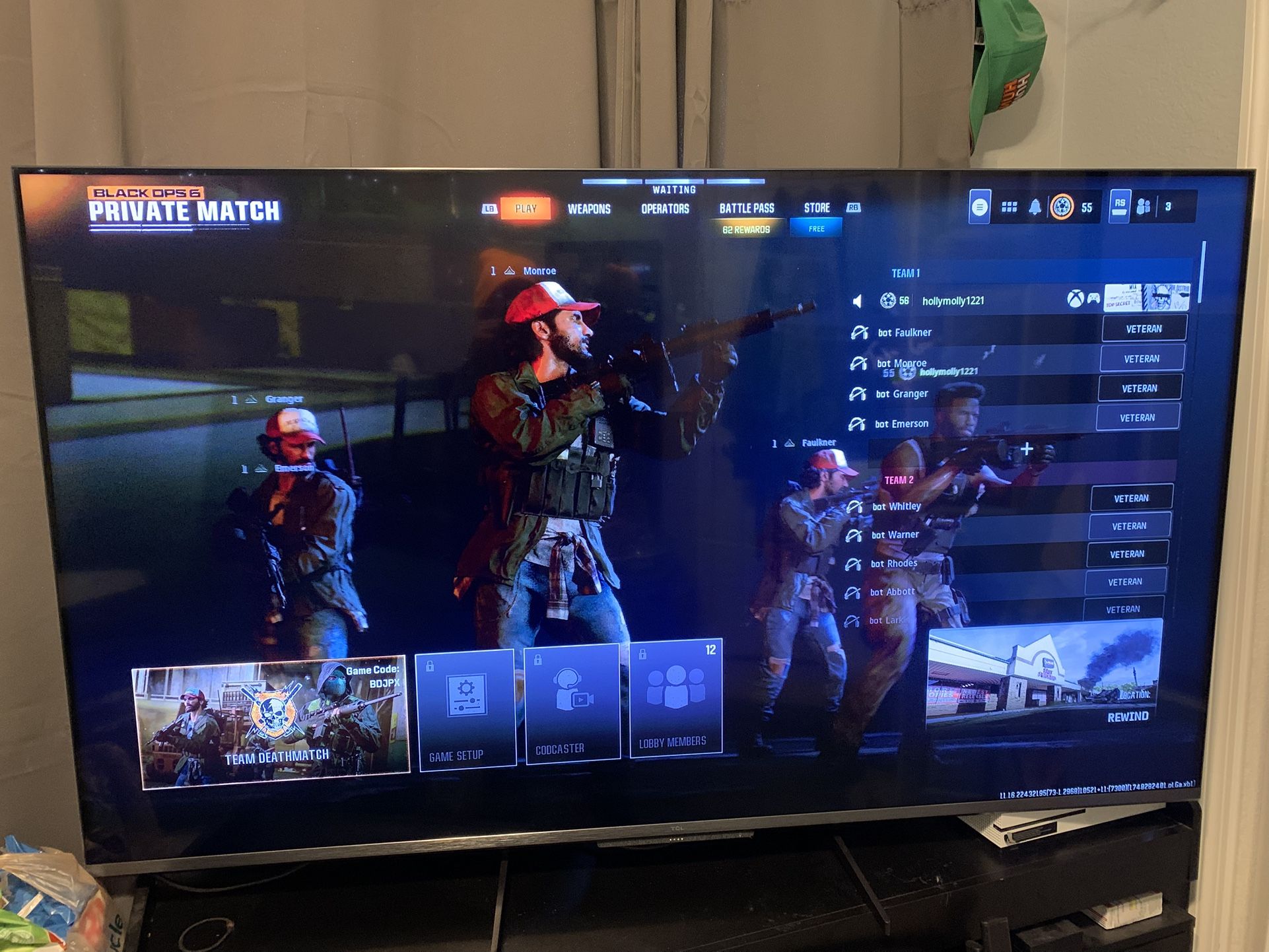 TCL 65” Tv