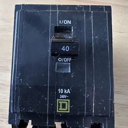 Sq D 3 Pole 40 Amp Circuit Breakers