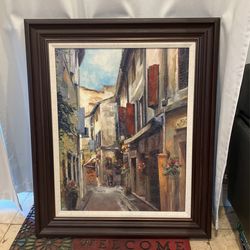 Art Picture Frame Framed Street Flowers