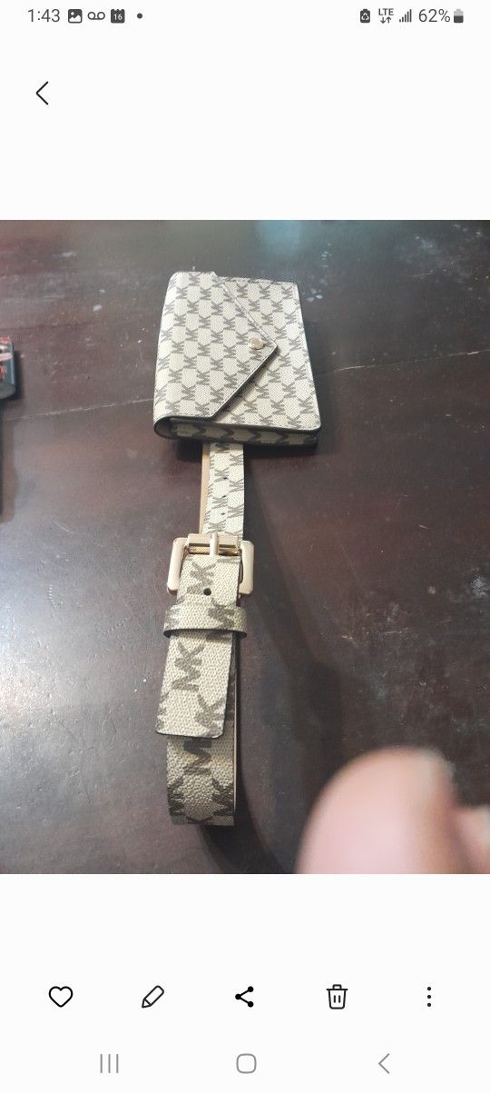 Michael Kors Belt And Wallet