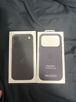 Brand new iPhone 18 pro w/ Apple woven case