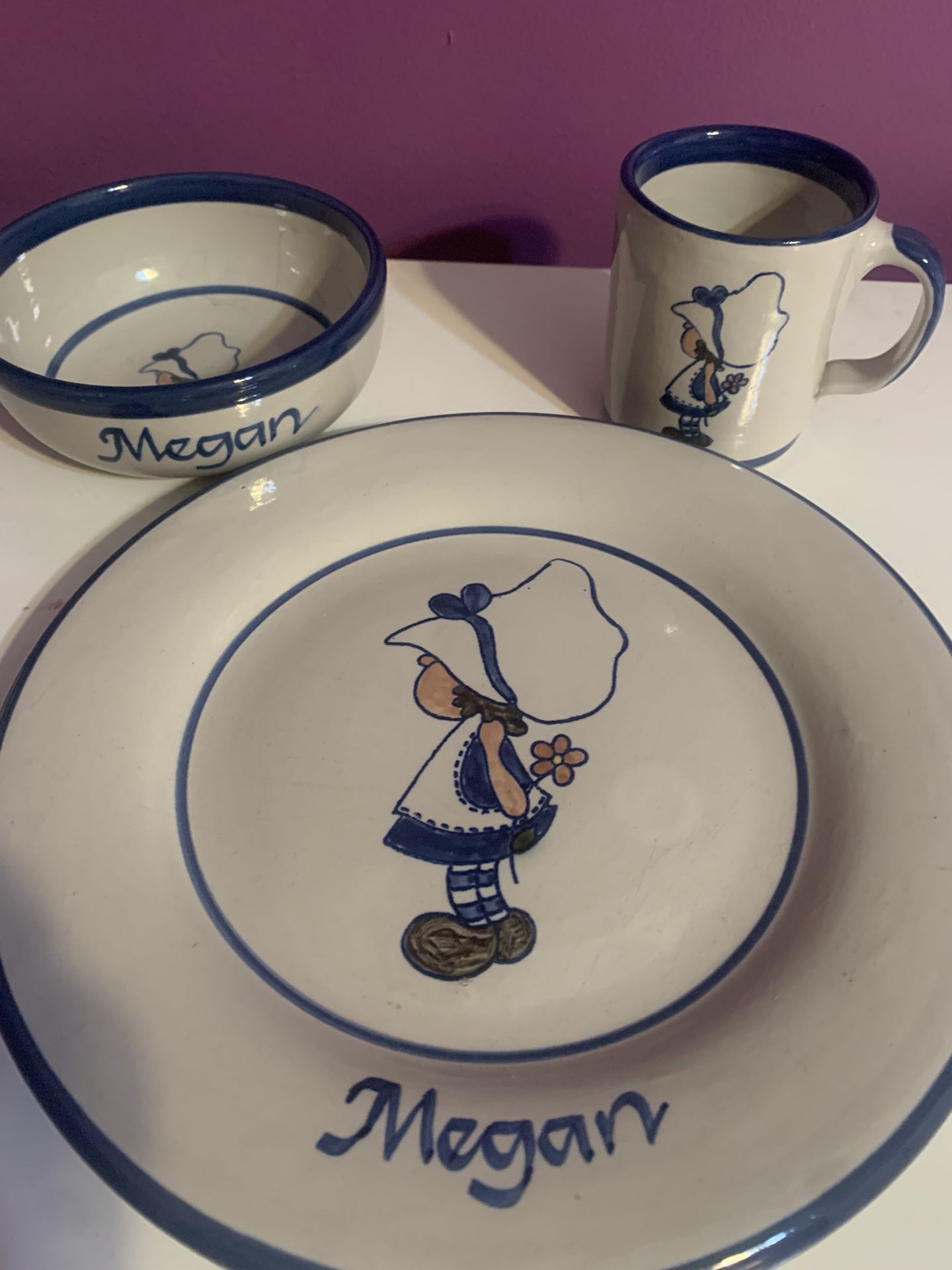 "MEGAN" Louisville stoneware Child's Place Setting