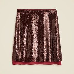 J. Crew Chiffon-lined Sequin Skirt Size 6