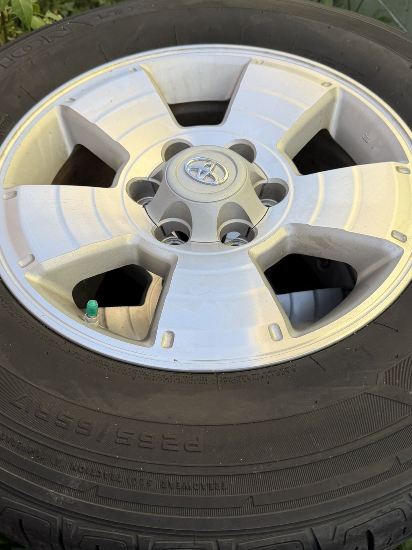 Tacoma 17” Wheels and Tires with Center Caps and Lug nuts 