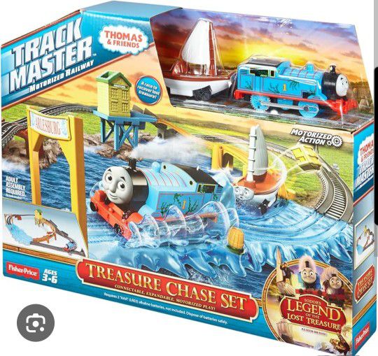 Thomas & Friends TRACK MASTER motorized railway TREASURE CHASE SET