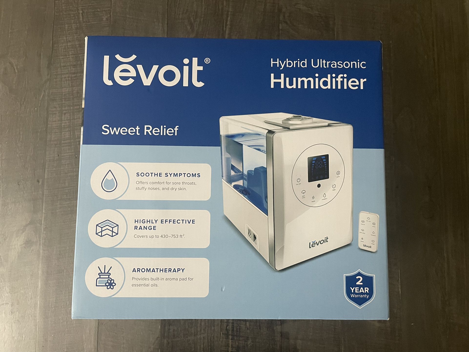 LEVOIT Humidifiers for Bedroom Large Room Home, 6L Warm and Cool Mist Ultrasonic Air Vaporizer for P