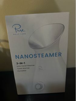 NEW Pure Daily Care NanoSteamer 3-in-1 Facial Steamer with 5-Piece Extraction Kit