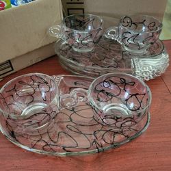 Vintage Teacup And Saucer Dishes Set 