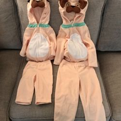 Matching Kid Pug Dog Costumes