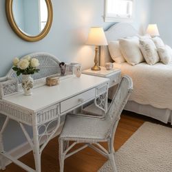 Boho Style Desk And Chair