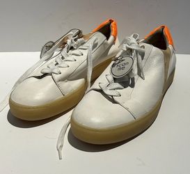 Paul Green UK 8.5 US 10.5 Pure White And Orange Sneakers 