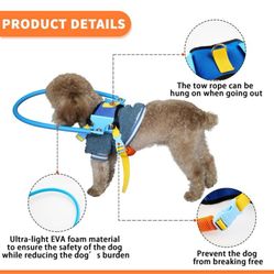 “ NEW”Blind And Poor Vision Dog Harness(Large Sz)helps Confidence,avoids Collisions