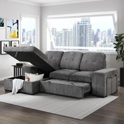 Kevin Sectional With Pull-out Bed🔥✅😍📲🚛💕👀😎