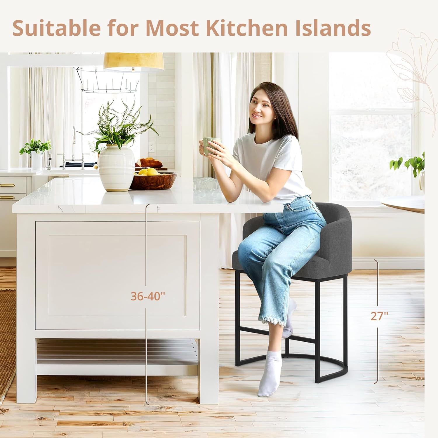 27 H Counter Height Bar Stools Set of