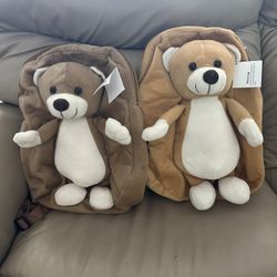 2 New Bear Stuff Toddler Backpack 