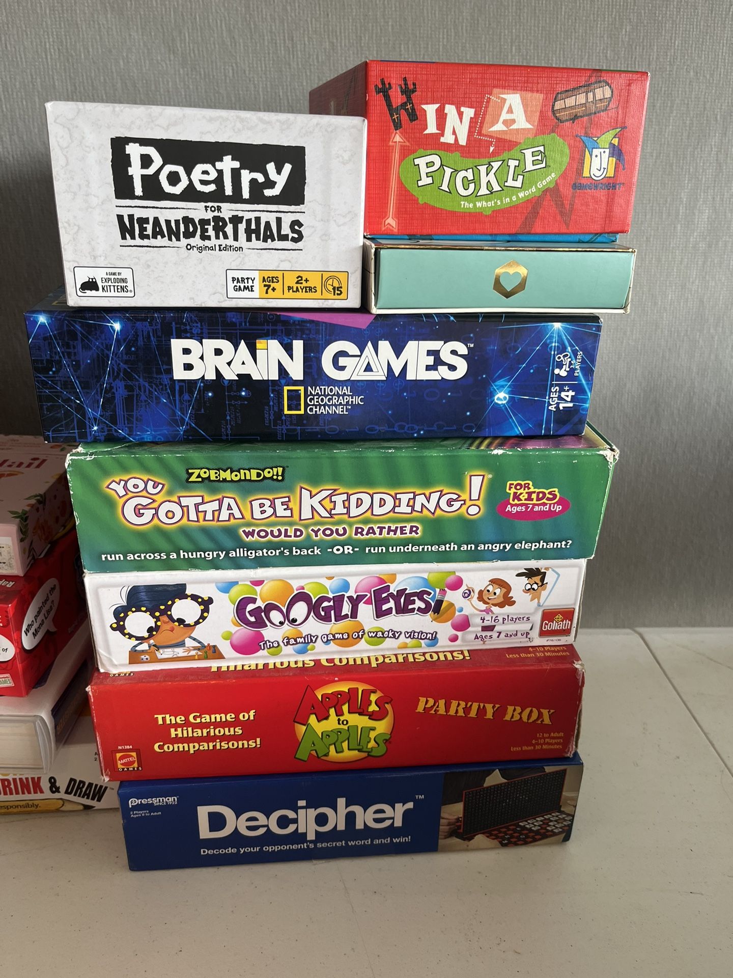 Board Games. $5 Each Or Make Offers