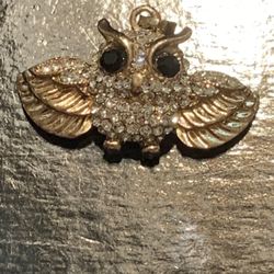 Bedazzled Owl Pendant