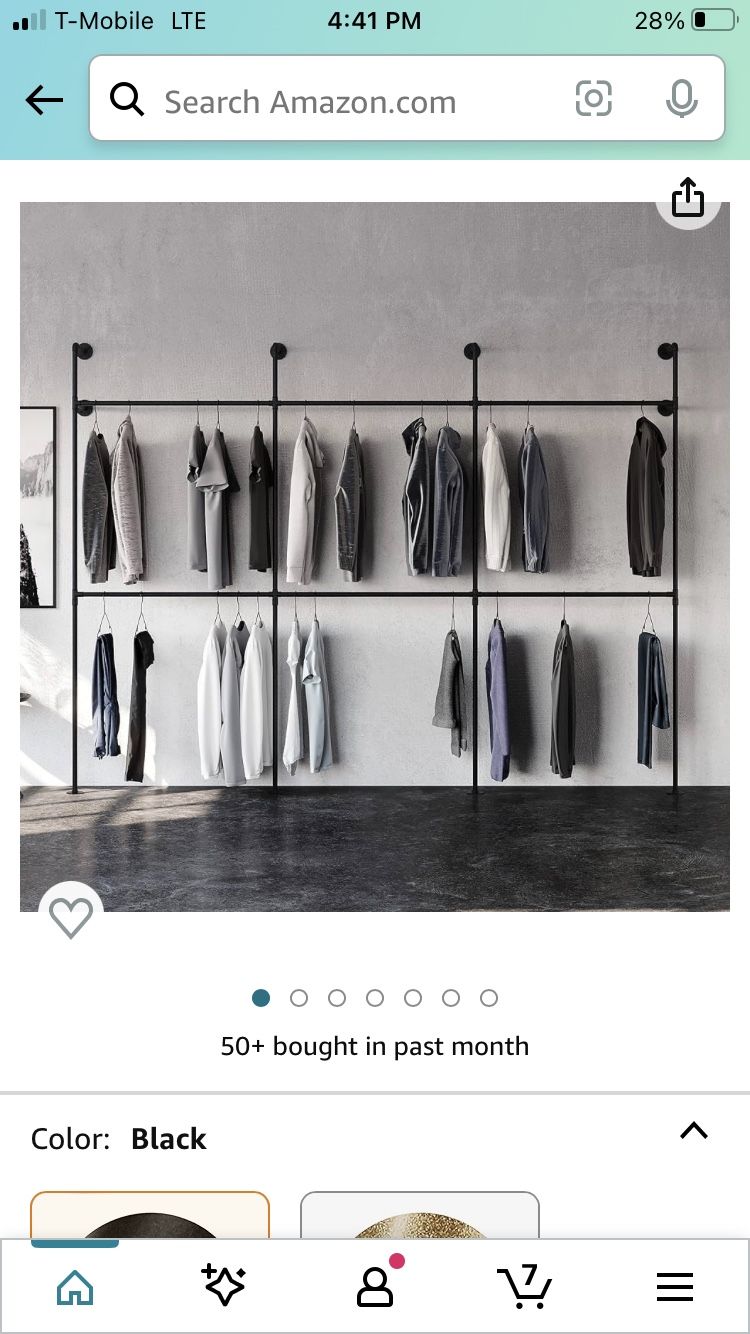 Pamo Industrial Pipe Clothing Rack - Kim III Double