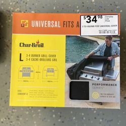 Universal Char-Broil Performance Series Grill Cover - 3-4 Burner Cover
