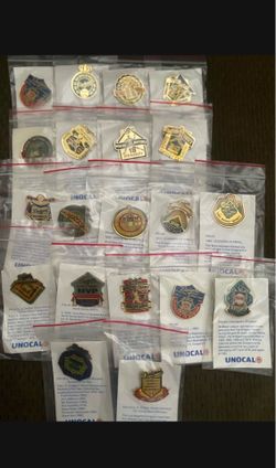 Vintage Dodgers baseball pins $5 each or all for $20 total of 20 pins
