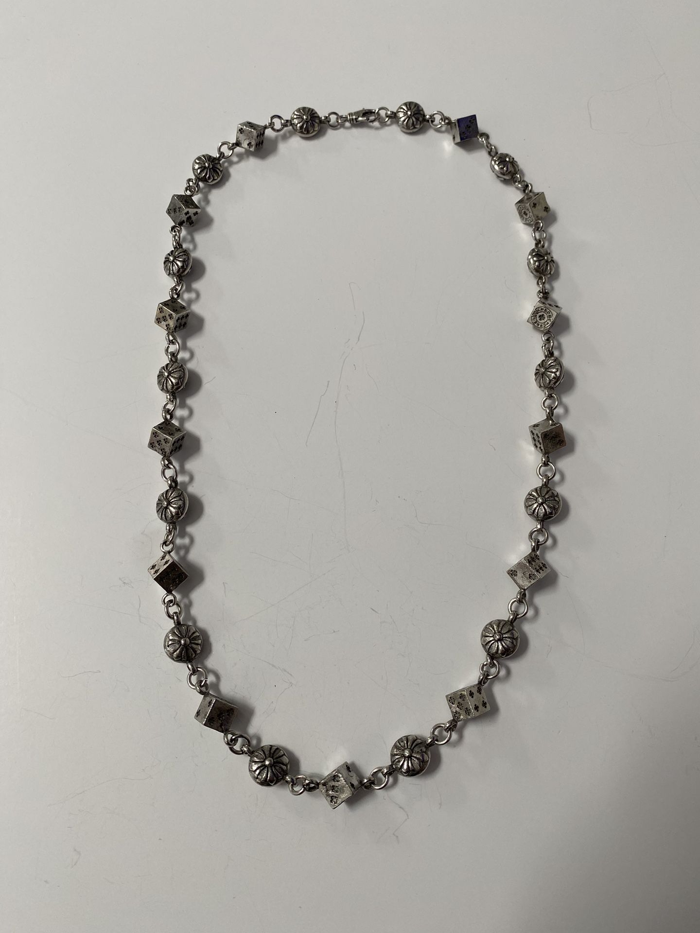 Chrome Hearts  Necklace 925 Silver Dice Chain