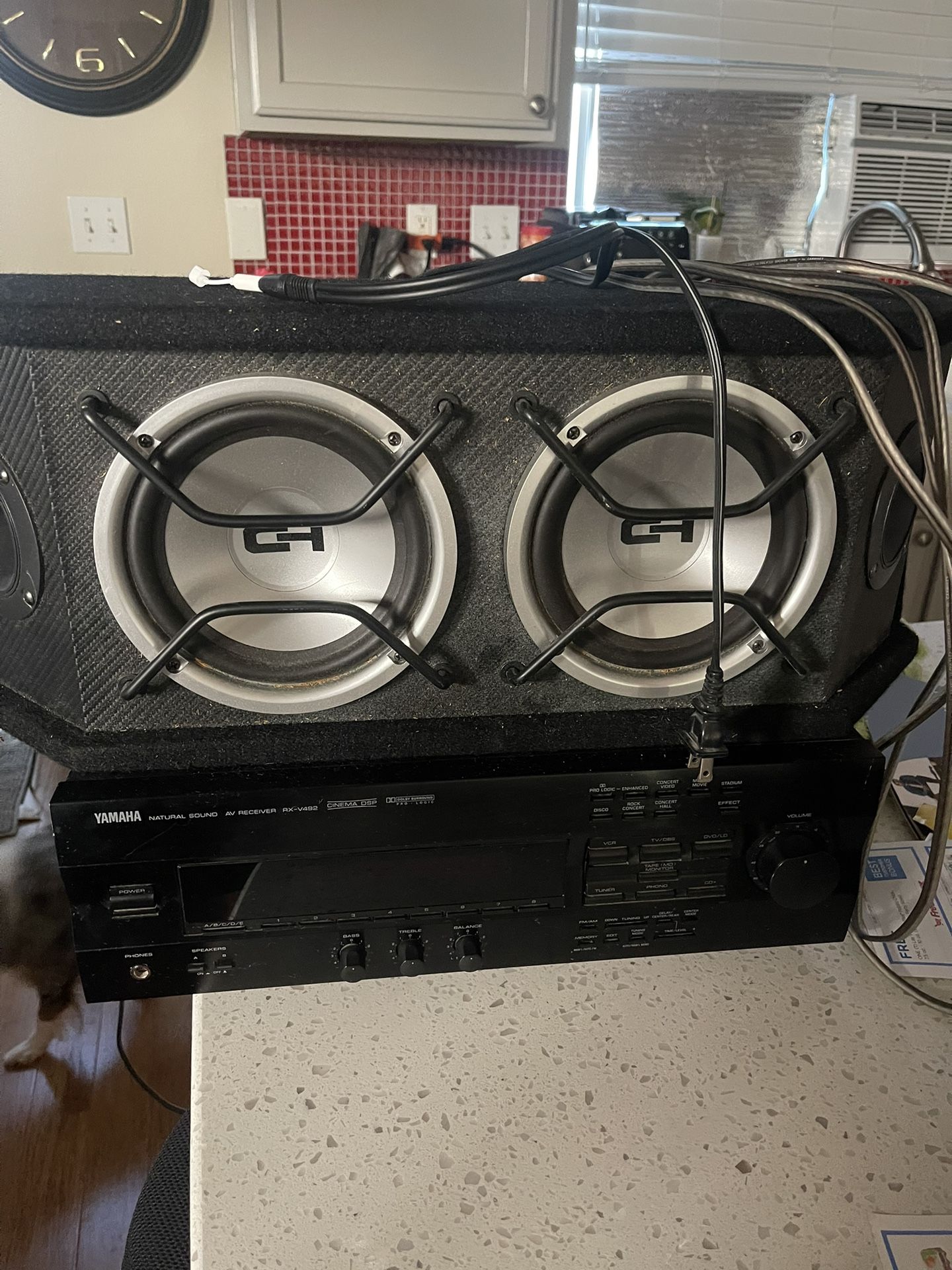 Yamaha Rx-v492 And Car Speakers