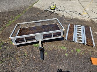 Storage trailer/ada capable with trailer hitch attached and ramps