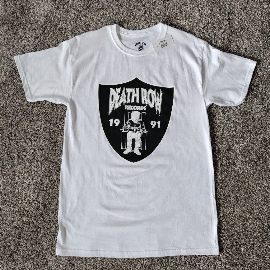 Death Row Records T-shirt White Medium - New
