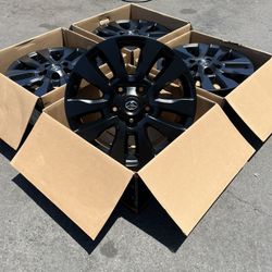“20 Toyota Tundra Satin Black Rims/Wheels (Exchange available)