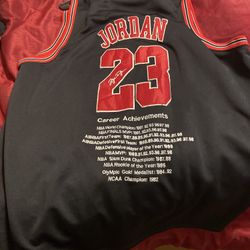 Nike Michael Jordan Black Chicago Bull Jersey
