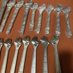 Lot Of Adjustable Wrenches 