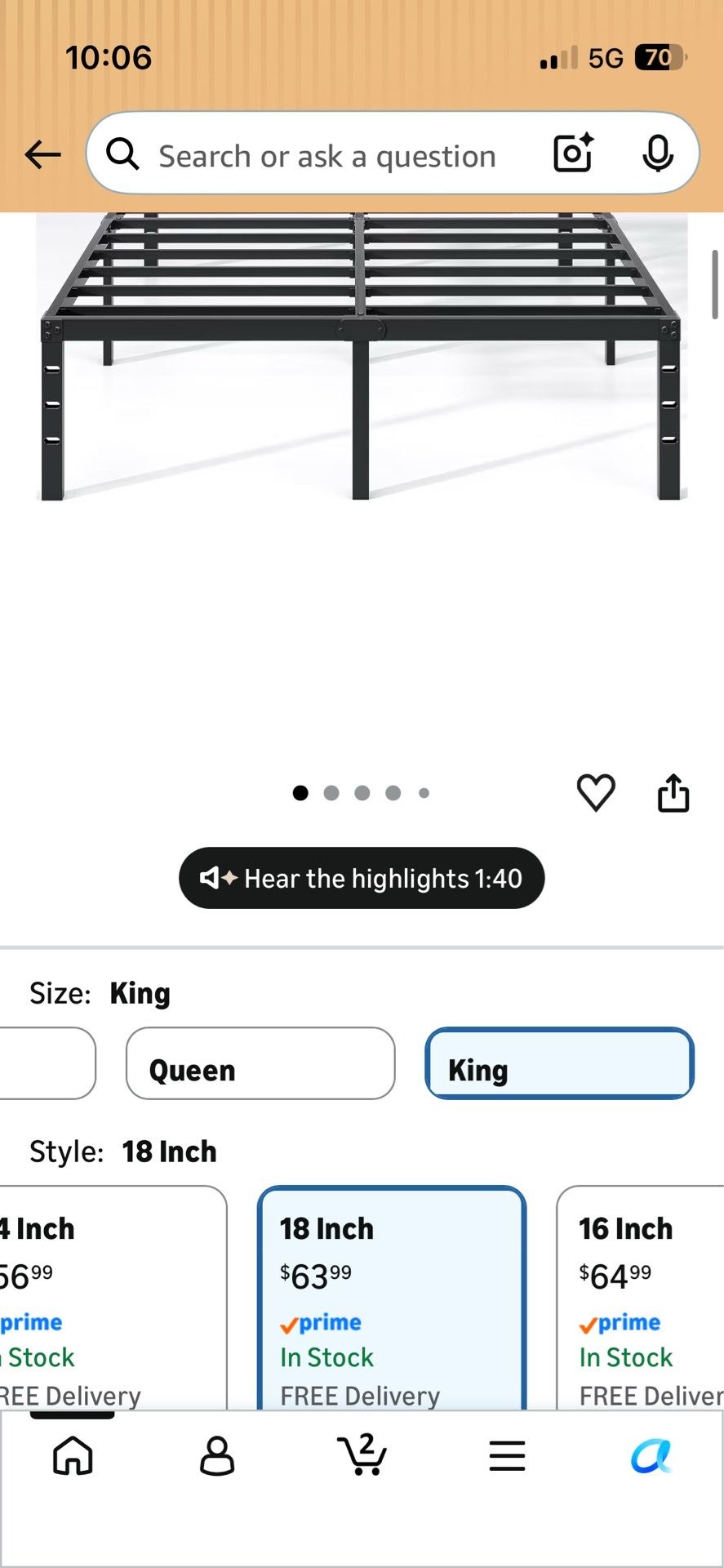 Free King Bed Frame