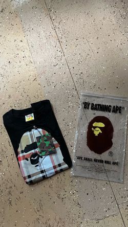 New Black bathing ape large T-shirt