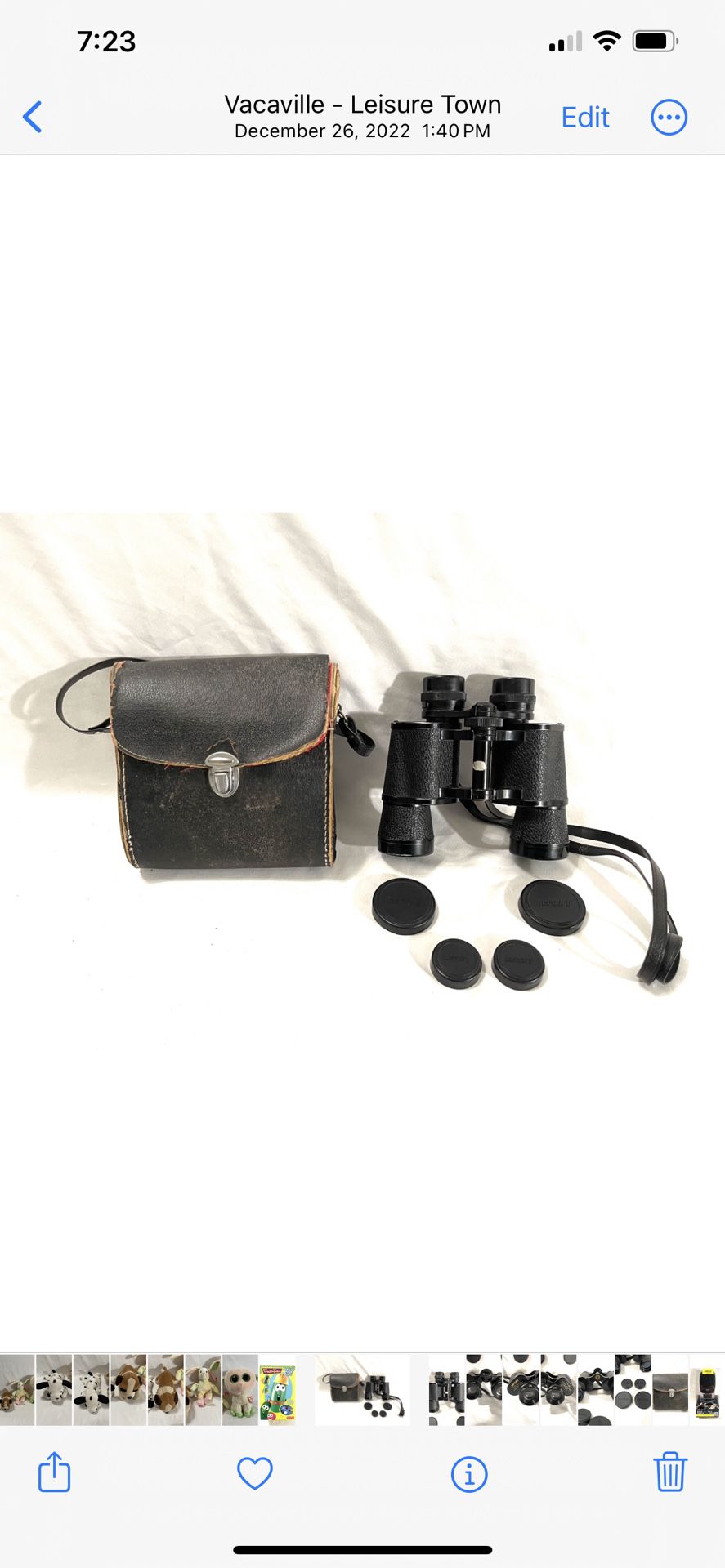 Antique World War Ii Era Mercury Binoculars. Comes with original case and lens caps.