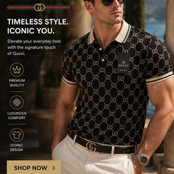 New designer polo’s shirt- Black