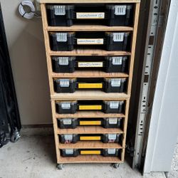 Rolling Hardware Cart