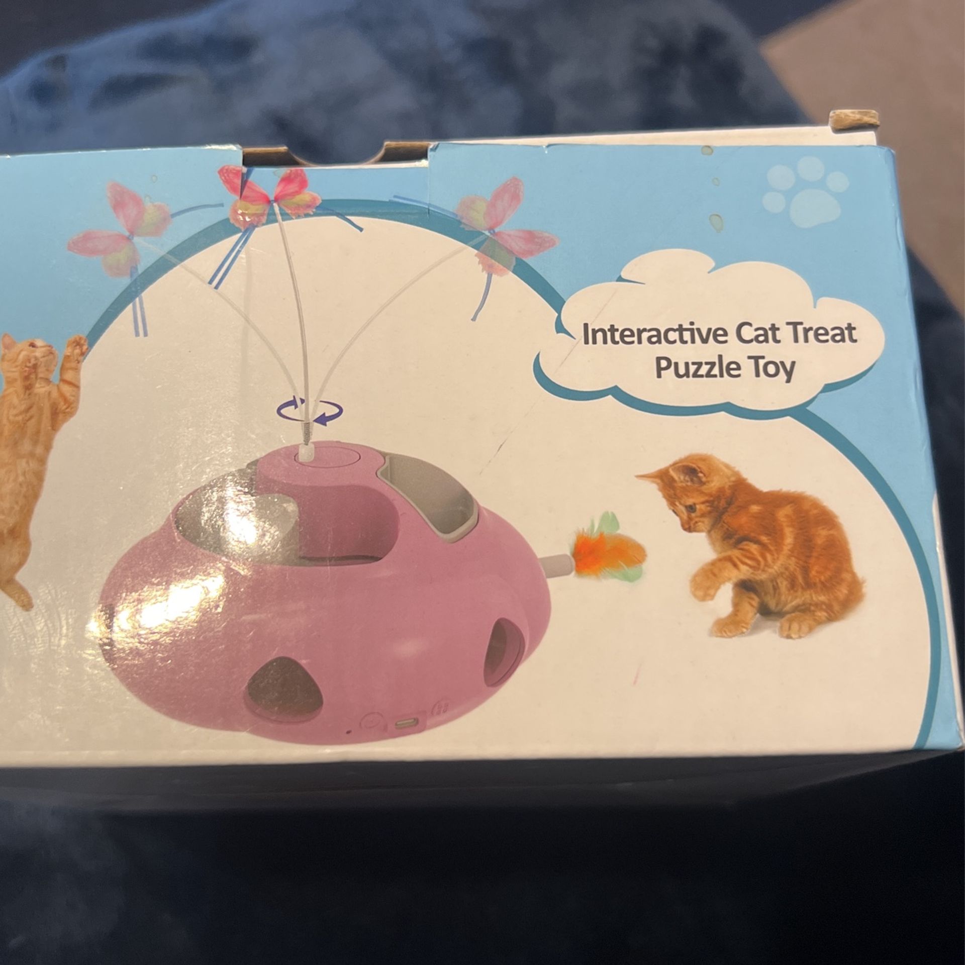 Led Cat Puzzle Toy With Flashing Lights